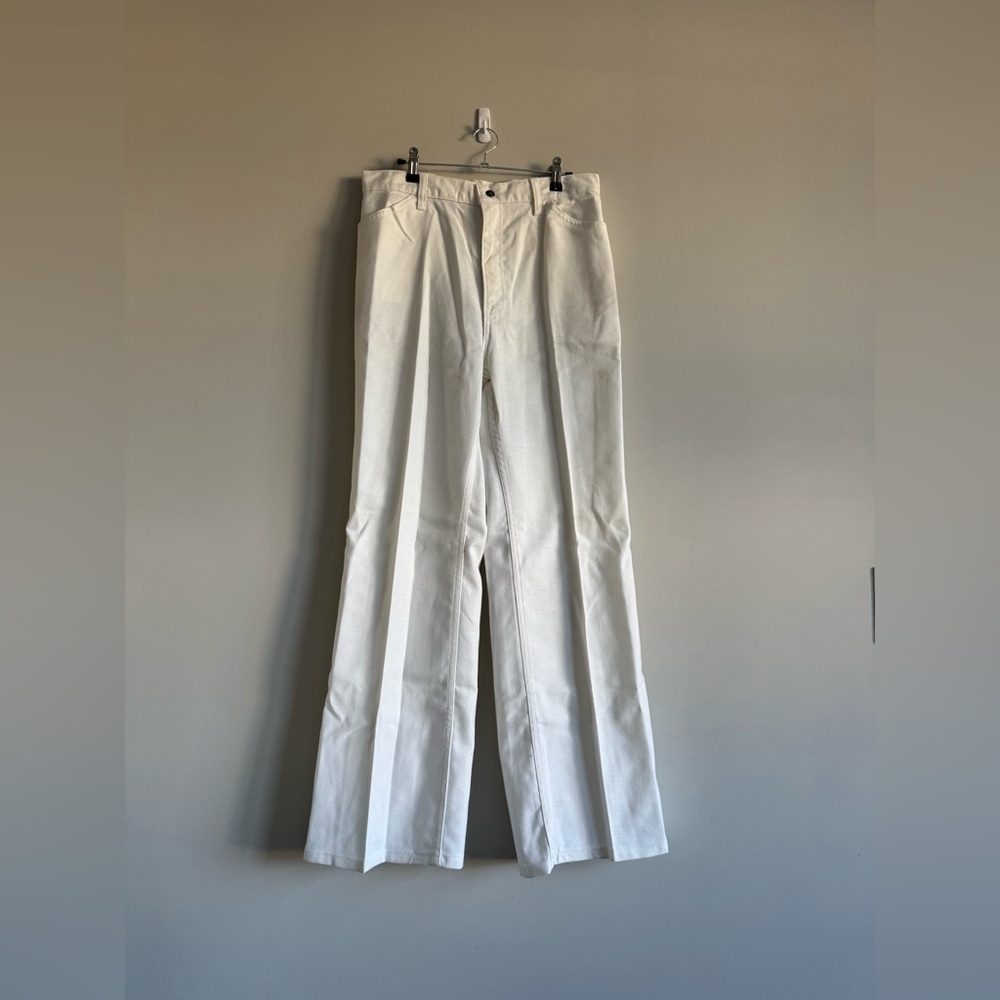 Vintage 70’s Levi’s For Me White High Waisted Flare Jeans